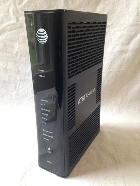 AT&T UVERSE DSL cable modem router 5268AC WiFi B/G/N/AC dual core MIMO ...
