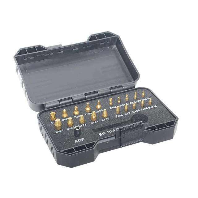 Jeu D'Extracteurs De Boulons HAZET 841/25 - 25 Pièces - Acier Nickel-Chrome-Molybdène - Poids 0.66kg