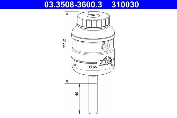 Vase D'Expansion, le Liquide de Frein, ATE 03.3508-3600.3