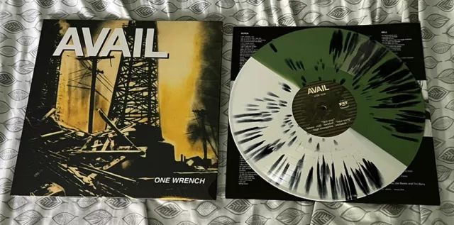 AVAIL - One Wrench Green/White with splatter colored vinyl! Rancid NOFX ALL