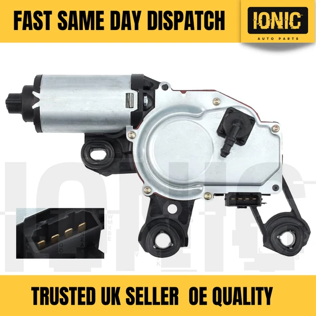 thumbnail image 2 of Ionic Auto Parts Rear Windscreen Wiper Motor For Audi A4 Avant (B6, B7, B8) – 12V, 4-Pin, Replaces 8E9955711E 2 of 2