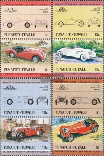 Tuvalu-Funafuti 13-20 Paare (kompl.Ausg.) postfrisch 1984 Autos
