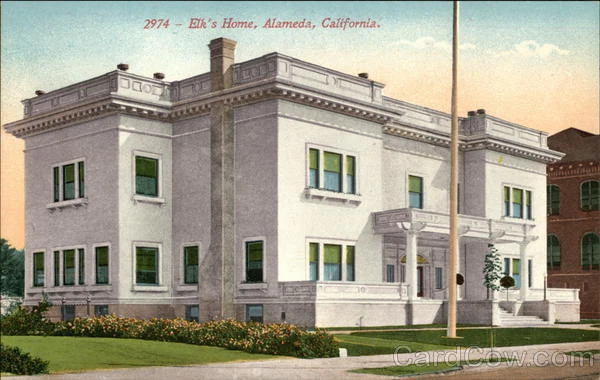 Alameda,CA Elk's Home Mitchell California Antique Postcard Vintage Post Card