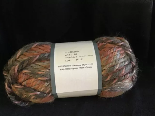 Lion Brand Wool-Ease Thick & Quick Yarn Size 6 Super Bulky Gray Orange  Variegate