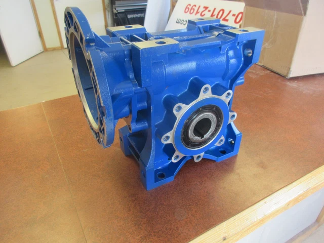 Motovario Gear Box NMRV-P 075 60:1 Ratio - Speed Reducer - NEMA 56C Motor