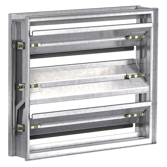 DAYTON 2LRY9 Volume Control Damper,17-3/4"W,17-3/4"H