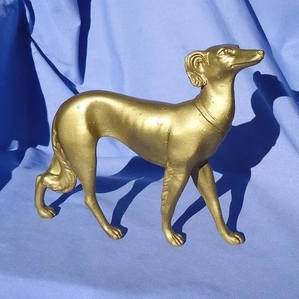 SALUKI BORZOI bronze metal dog 8" figurine SALE