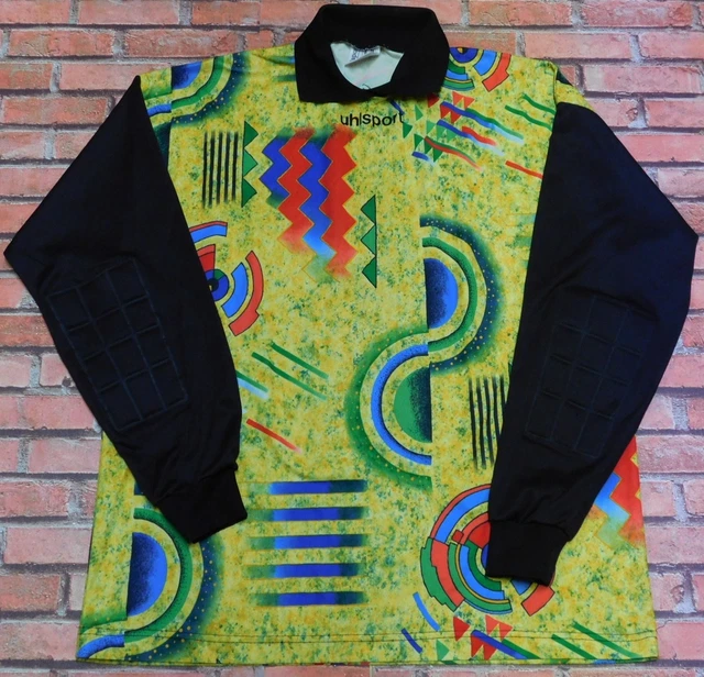 Maillot Gardien Uhlsport Vintage Jaune Années 90 - Taille L Manches Longues