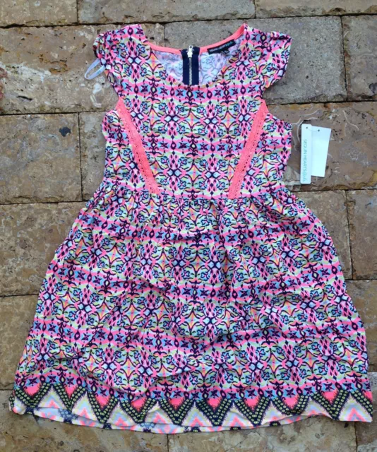 Sequin Hearts Girls' Sleeveless Dress, Multi color, SIze 10