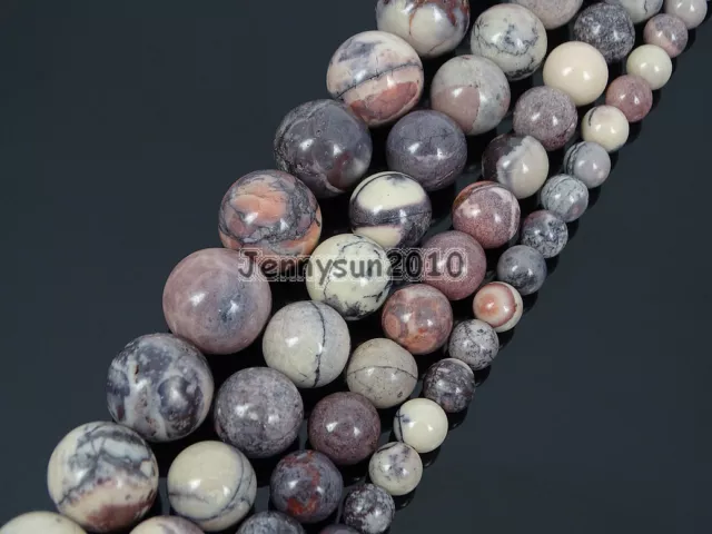 Natural Porcelain Jasper Gemstone Round Spacer Beads 15.5'' 6mm 8mm 10mm 12mm