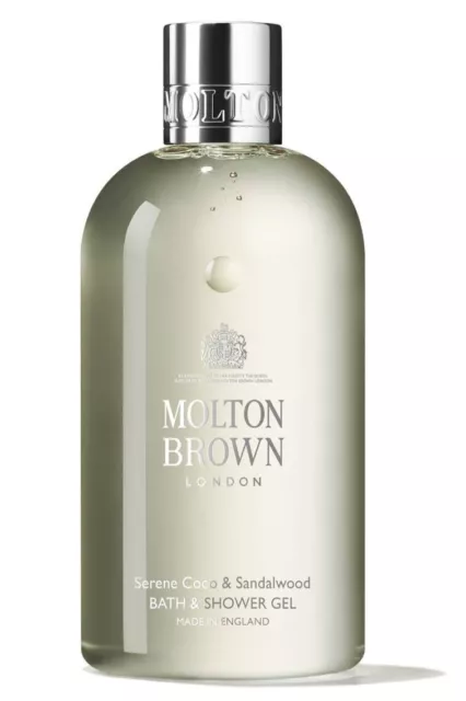 New Molton Brown Serene Coco  & Sandalwood Bath Shower Gel Wash 300ml 10oz RARE