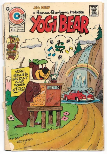 Yogi Bear #24 ~ 1975 Charlton Comics ~ Hanna-Barbera, Boo Boo, Cindy