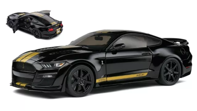 Miniature voiture auto 1:18 solido Ford MUSTANG Shelby GT500H Coupe 2023 Black