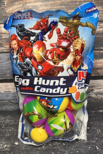 Marvel Easter Egg Hunt With Candy Bag Of 14 Eggs~New Easter Basket Gift