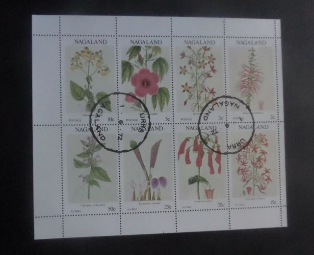 NAGALAND 1972 FLOWERS cancelled CTO used as photo £1.03 PicClick UK