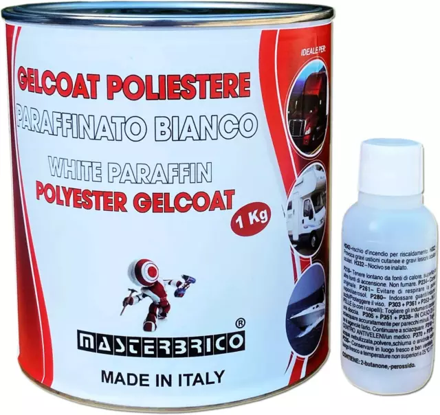 Gelcoat Paraffinato Bianco per Vetroresina Barche Nautica S