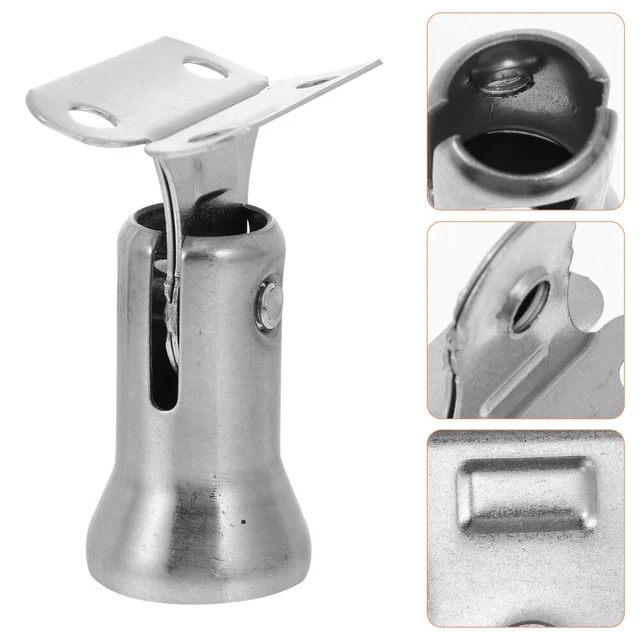 4 PIEZAS postes de barandilla de escalera acero inoxidable 304 soporte de barandilla estable Silver