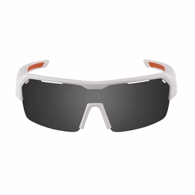 OCEAN RACE Floating Sunglasses Cycling & Running, Matte White & Smoked Lens
