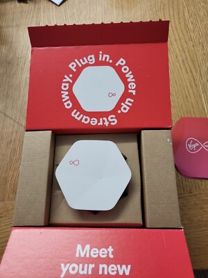 VIRGIN MEDIA INTELLIGENT Wifi Plus Pod Booster £60.00 - PicClick UK