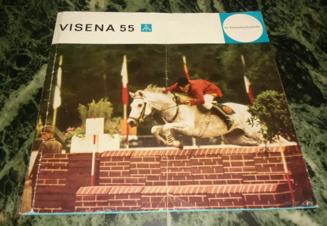 Alter Prospekt, Reklame Kamera Visena 55 VEB Pentacon Dresden 1963 🍀