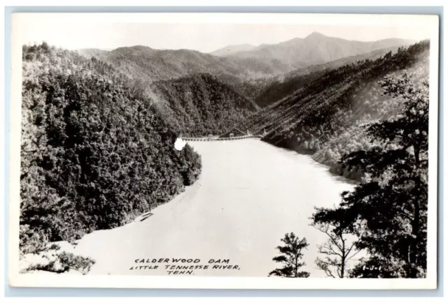 c1940's View Of Calderwood Dam Little Tennessee River TN Historic Old Photo