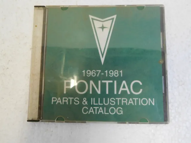 1967-1981 Pontiac Parts And Illustration Catalog On Cd.
