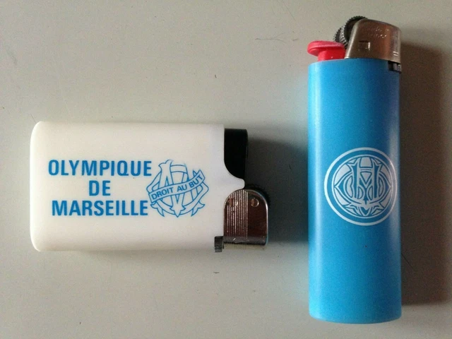 Briquet à Gaz Olympique De Marseille – OM – Bleu – Neuf Sous Emballage – Rare