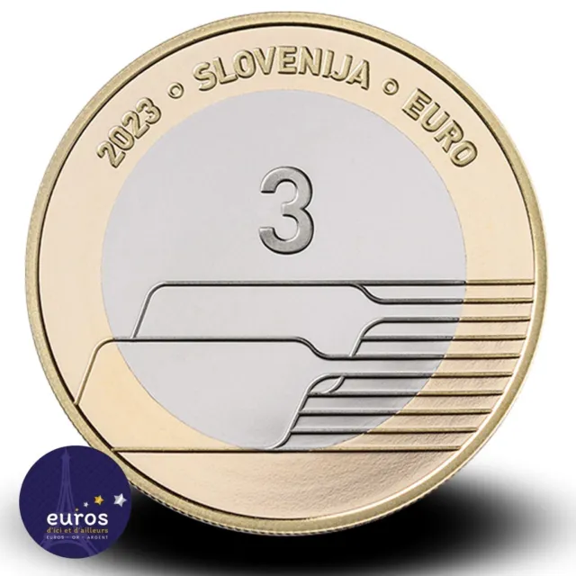 3 euros commémorative SLOVÉNIE 2023 - Journée du Sport en Slovénie - UNC 2