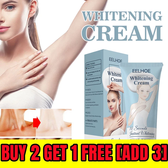 Body Whitening Cream Bleaching for Sensitive Area Armpit Legs Knees Private Part