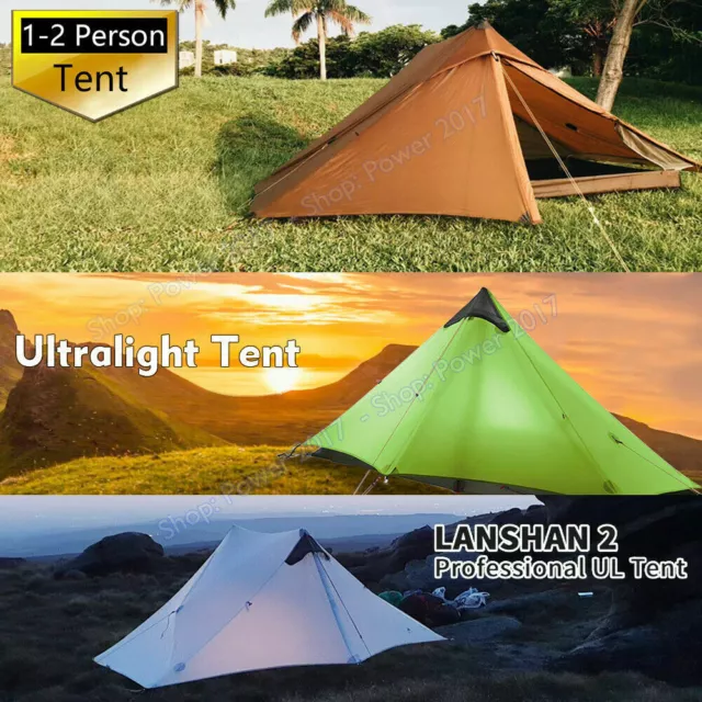 3F UL Gear Lanshan Ultralight 1 2 Person Outdoor Wild Camping Tent Lightweight