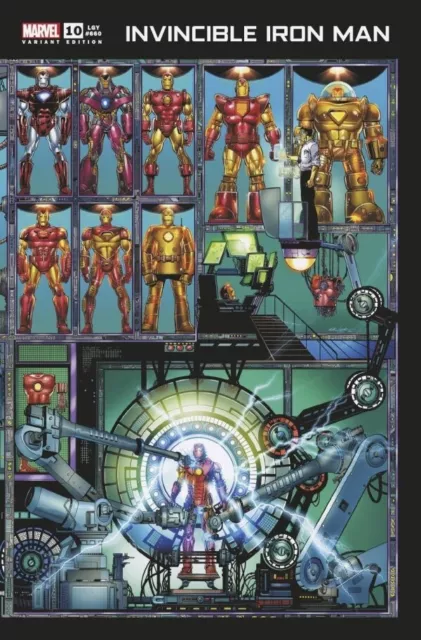 Invincible Iron Man #10 Layton Wraparound Variant Marvel 2023 NM+