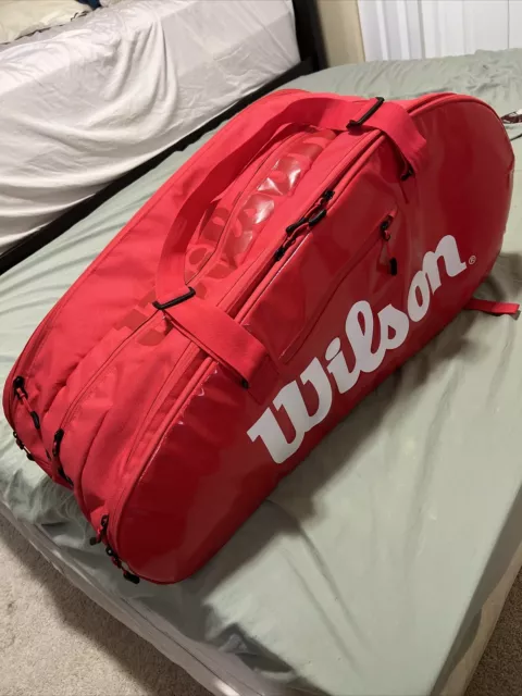 WILSON TENNIS BAG 2019 Super Tour 3 Comp15PK Red Tennis Bag