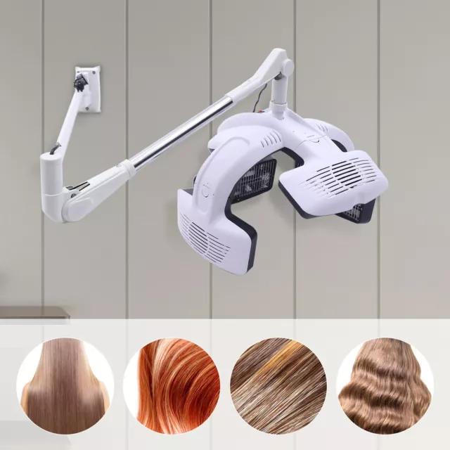 1250W Wall Mounted Infrared Stand Hair Dryer Color Processor Salon 110V US