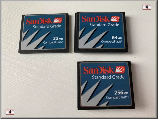 SanDisk Compact Flash CF-Card 32 64 128 256 MB SDCFB mit Schutzhülle