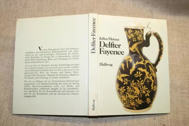 Delfter Fayencen cerámica gres alfarero azulejos libro de colección 1977