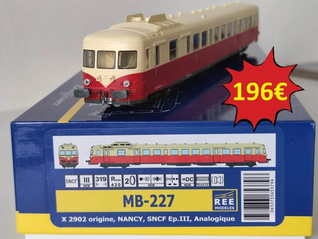 Ree Modeles MB227.S Autorail X 2902 version origine, 1ère classe, R