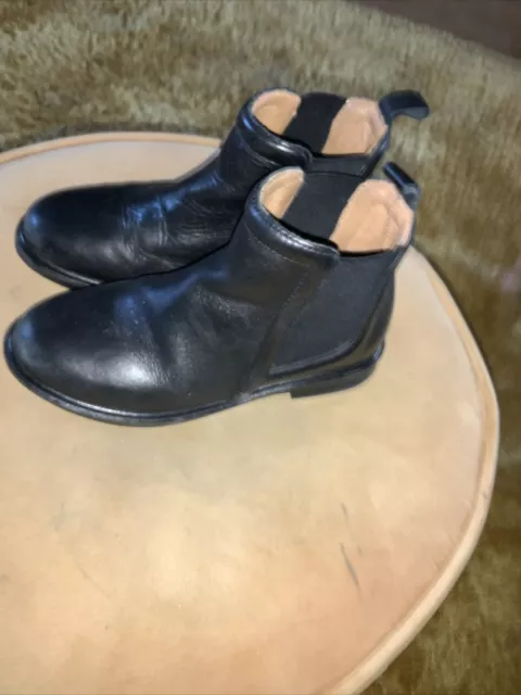 Stivaletti in pelle nera Zara per bambina taglia 13 euro 32