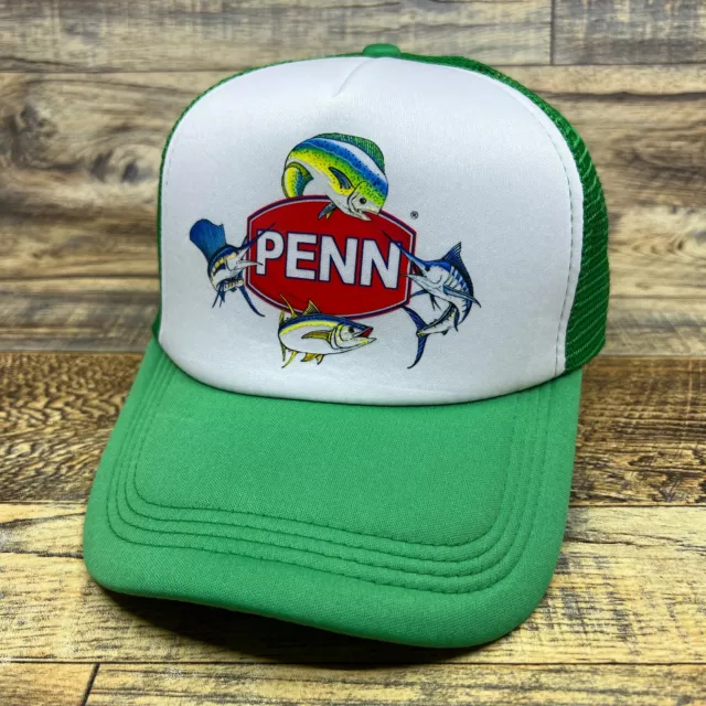 Penn Fishing Hat Cap Black & White Mesh Back