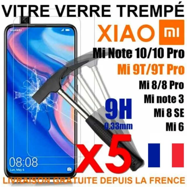 Vitre Protection Film Verre Trempé Xiaomi 12 Pro 11T 10t 10 Pro A3/9T/9 Lite/Se