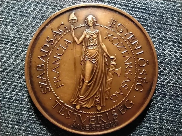 Hungary Coin Collectors Team Szeged French Revolution Medal 1989