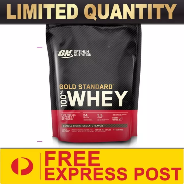 Optimum Nutrition 100% Whey Gold 1Lb || Gold Standard Wpi Wpc On $