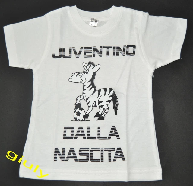 MAGLIA JUVENTUS BAMBINO neonato 0/2 anni JUVENTINO DALLA NASCITA