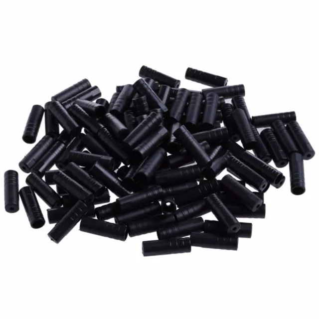 100pcs Bicycle Derailleur End Caps Tube Cap PVC Plastic 4mm Schift Cable End Cap