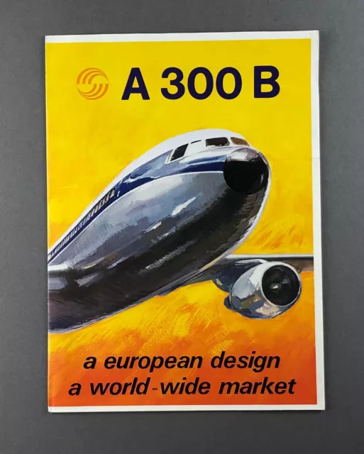 Airbus A300B Manufacturers Sales Brochure / Cutaway Poster - Airbus Industrie