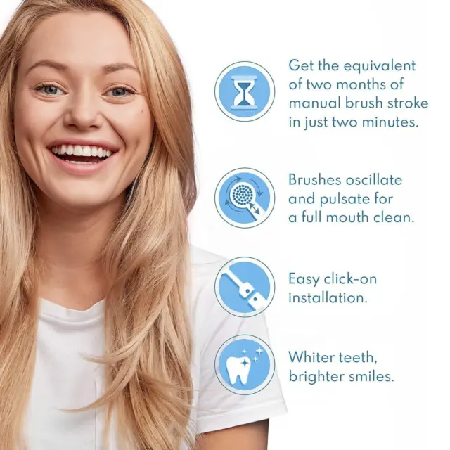 Molarclean Zahnseide Kreuzborsten Ersatz elektrische Zahnbürstenköpfe passend oral B 2