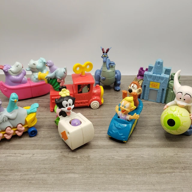 ANIMANIACS MCDONALD’S HAPPY Meal Burger King Toys 90s Lot of 8 Cartooon