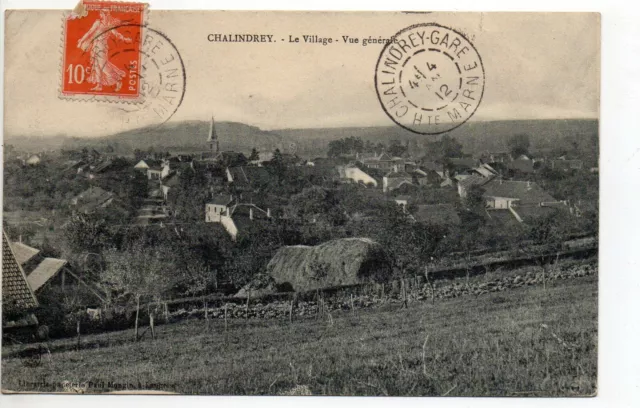 CHALINDREY Haute Marne CPA 52 le village - vue generale