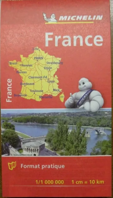 Carte Routière Michelin Nationale France 1/1 000 000 Format Pratique 2018 *Neuve