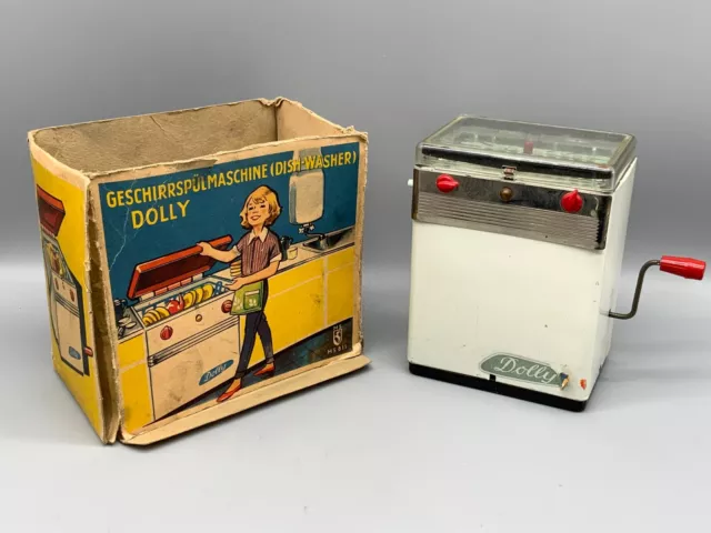 Vintage Spielzeug Geschirrspülmaschine Dolly