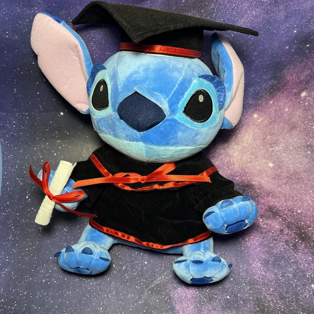 DISNEY PARKS STITCH Plush Graduation Outfit With Diploma Graduation Cap ...